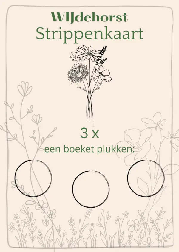 Strippenkaart 3 x plukken
