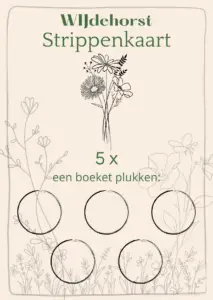Strippenkaart 5 x plukken